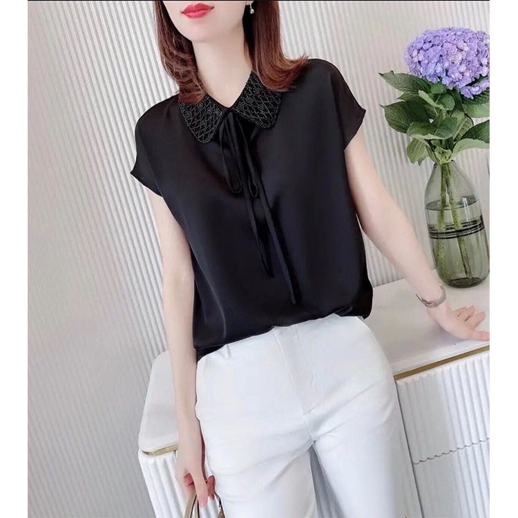 Áo Sơ Mi Chiffon Tay Ngắn Thời Trang Mùa Hè Dành Cho Nữ