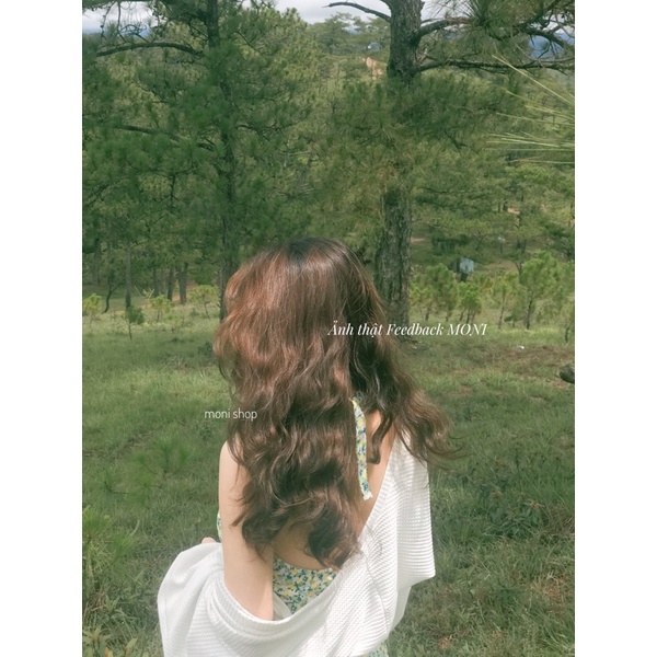 Set váy hoa nhí cổ yếm 𝒄𝒐́ 𝒎𝒖́𝒕 kèm áo khoác cardigan trắng