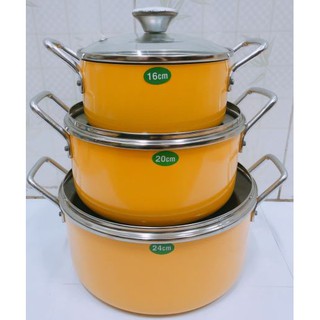 Bộ 3 nồi chống dính rainy rn 06tt-kdv