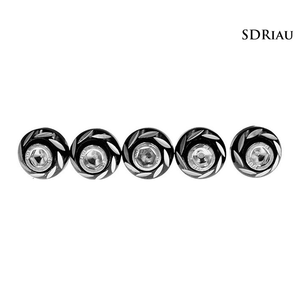Bộ 5 Ốc Vít Hợp Kim Nhôm 6mm Cho Xe Mô Tô