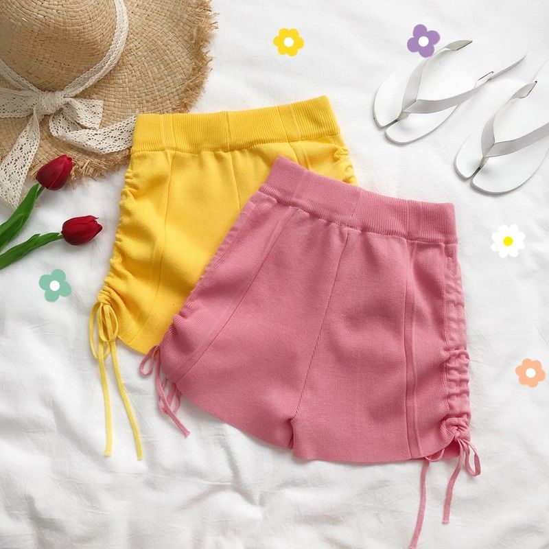 Quần Short Dệt Kim Thời Trang Hàn Quốc Cho Nữ