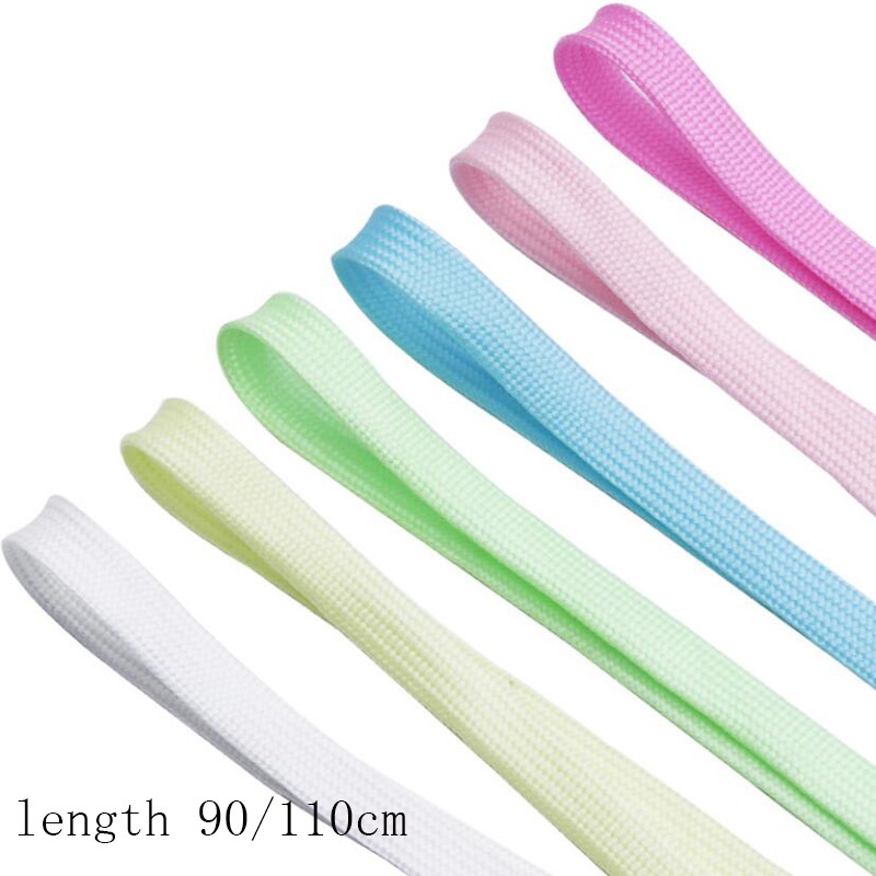 Dây giày màu trơn phát quang thời trang unisex 90cm/110cm