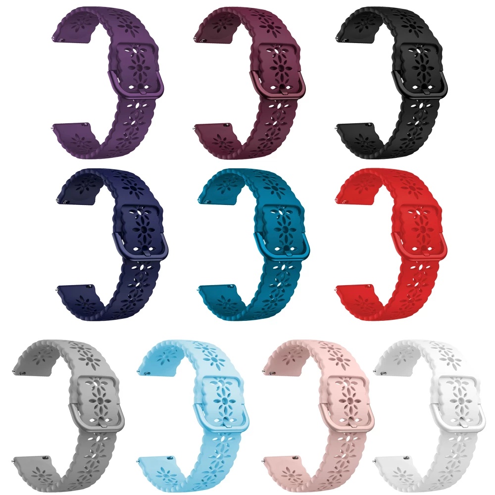 Dây Đeo Silicone 20mm Cho Đồng Hồ Thông Minh Samsung Galaxy Watch 4 40 44 / Watch4 Classic 46 42mm 2 40 / 44mm