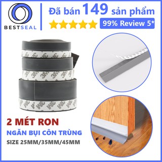 2 Mét Ron Chặn Cửa, Chặn Khe Cửa Chống Bụi, Miếng Chặn Cửa Chống Côn Trùng An Toàn, Tiện Lợi 25 35 45mm