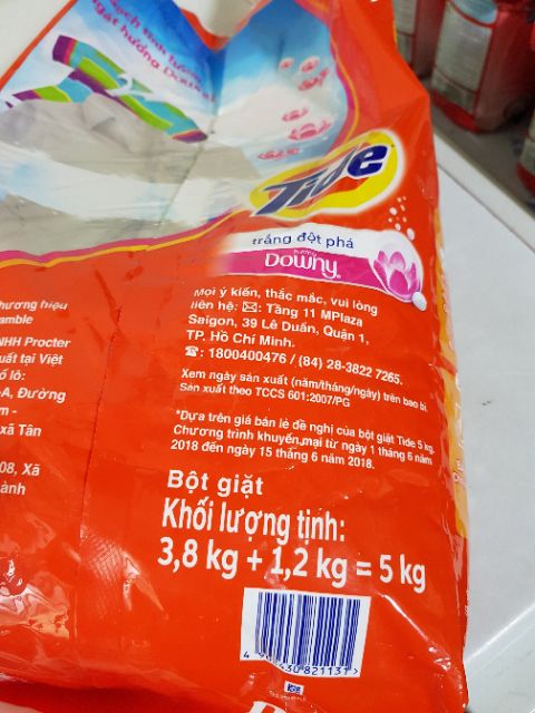 Bột giặt Tide hương Downy 5kg (giá ưu đãi )