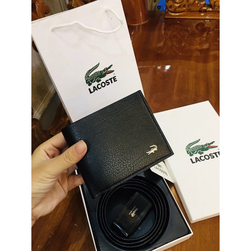 #Ví,#Bóp Gucci + Dây lưng Lacoste (Set ví và thắt lưng Gucci) fullbox