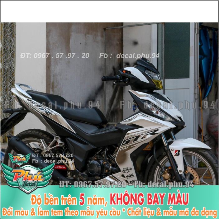 Tem rời Winner GTR Trắng Đen (H) -1