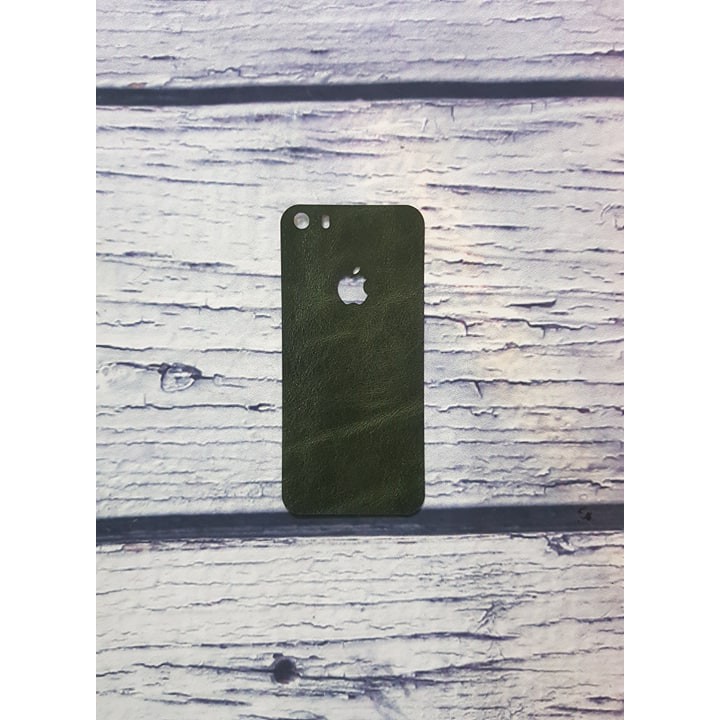 Miếng dán skin da bò thật iphone 5s (thanh lí) - Da vân trơn màu xanh - Ảnh 77
