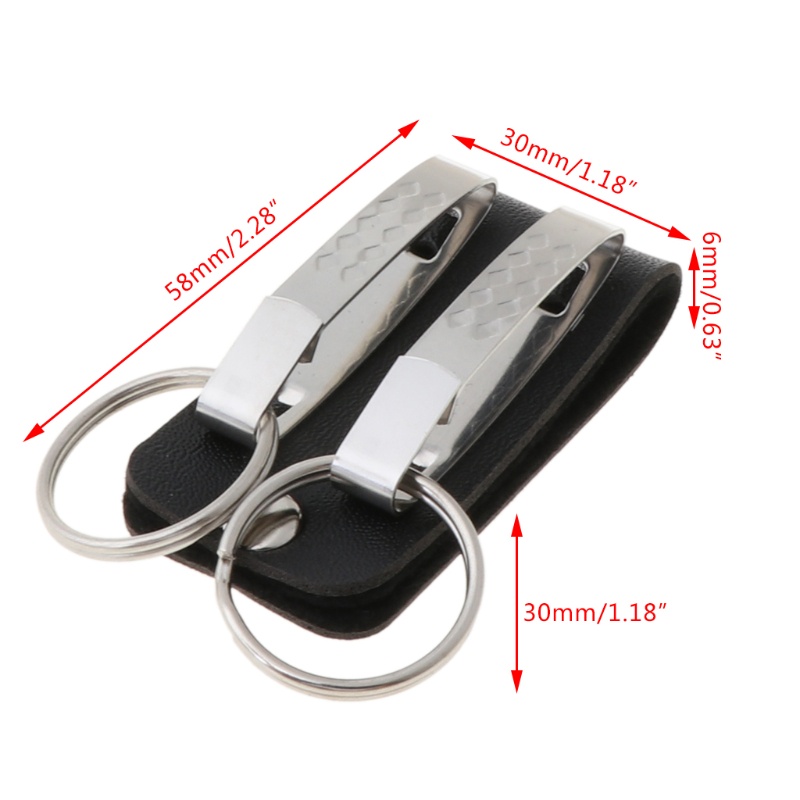 Vòng Thắt Lưng Da Kèm 2 Kẹp Có Thể Tháo Rời Tiện Dụng Cho Nam Giá Đỡ