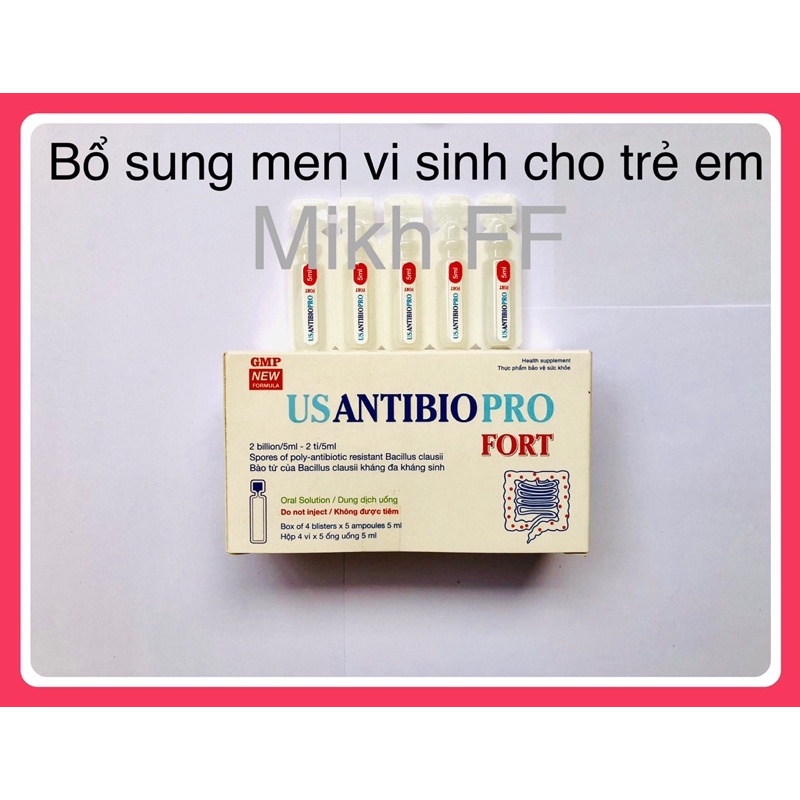 USANTIBIO PRO-bổ sung men vi sinh cho trẻ em - dạng ống uống tiện lợi