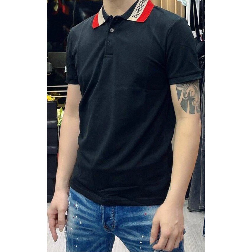 [DEAL KHỦNG] Áo Polo Cao Cấp ⚡ĐỦ SIZE 42 KG-80 KG ⚡  Áo PoloBur.be.rry logo thêu cổ M