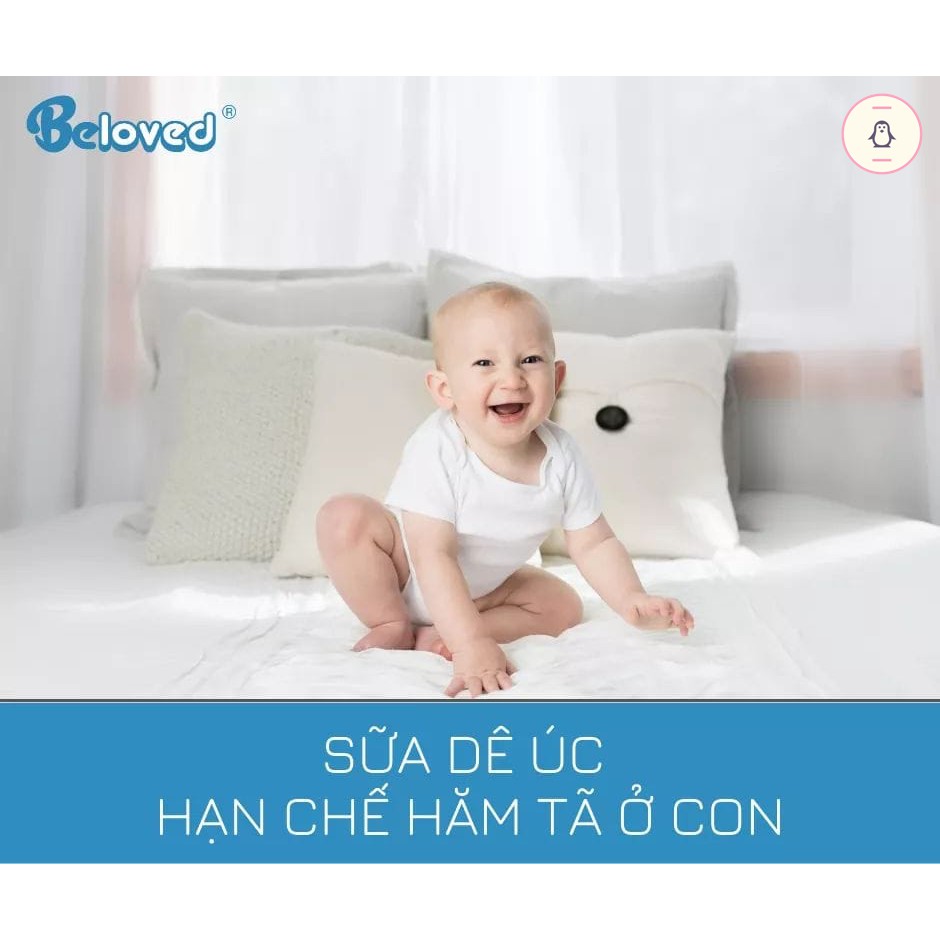 (Chính Hãng) Bỉm Quần/Dán Beloved Sữa Dê Úc đủ size Dán 1 60m/Dán 2 54m/Dán 3 48m