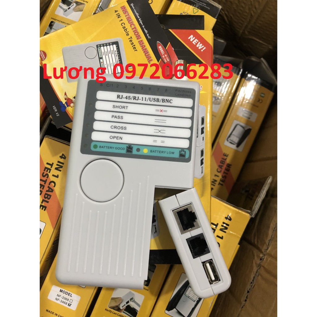 Máy Test mạng đa năng NF-3468 test RJ45-RJ1-BNC hãng noyafa