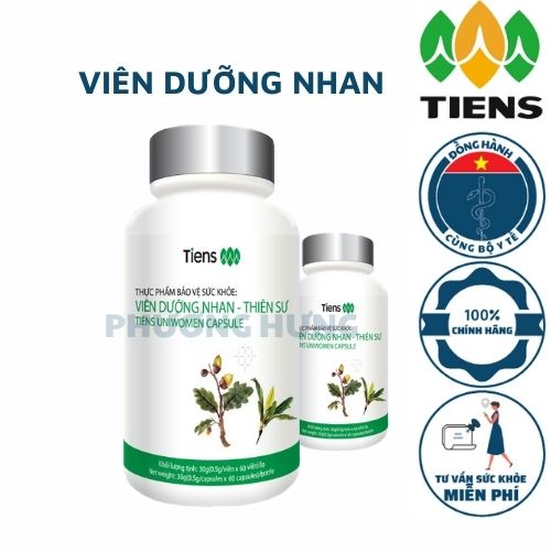 Viên dưỡng nhan giúp cân bằng và phục hồi nội tiết tố, hỗ trợ giảm mụn, tốt cho phụ nữ sau sinh (60v/lọ) TIENS