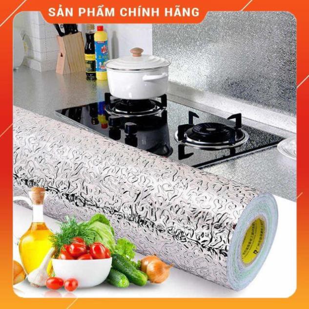 [ HÀNG SIÊU TỐT]  Cuộn giấy bạc dán bếp cách nhiệt chống thấm 0.6×3m