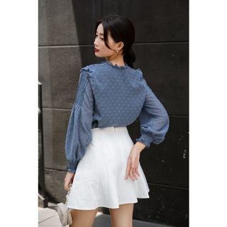 OLV - Áo Navy Dot Detail Top