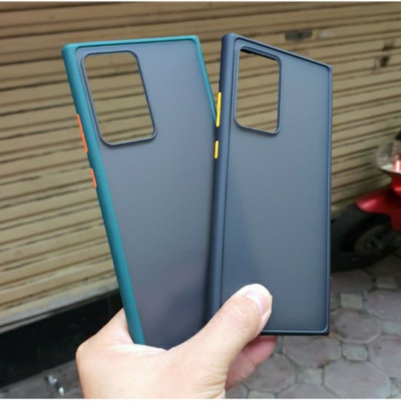 Ốp lưng Samsung Note 20 Ultra 5G, Note 20, Note 10 Plus Likgus viền màu lưng nhám chống sốc