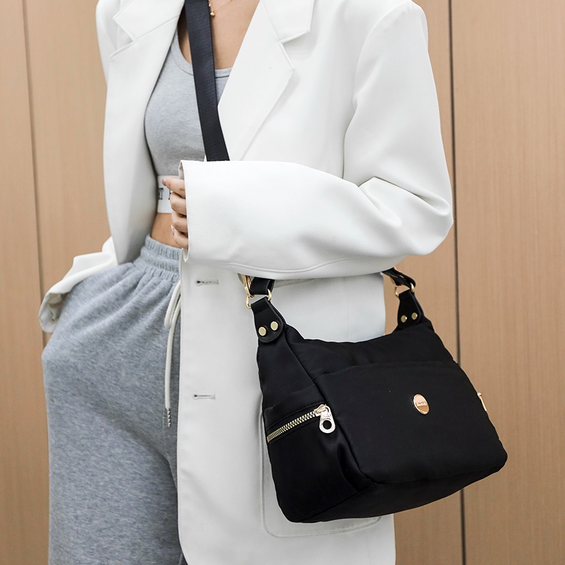 Túi Đeo Vai Đa Năng Bằng Vải Canvas Kích Thước Lớn Phong Cách Mới Dành Cho Nữ