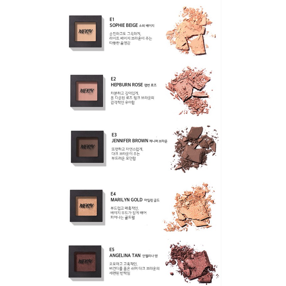 Phấn Mắt Đơn Bám Màu Tốt Merzy The First Eye Shadow 2.2g | BigBuy360 - bigbuy360.vn