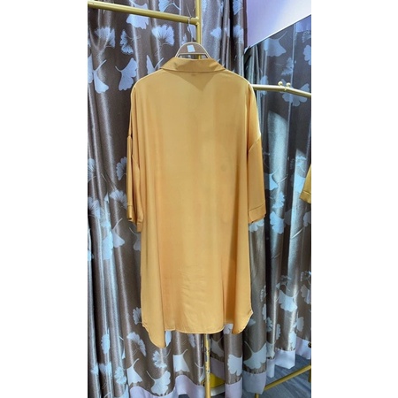 Đầm ngủ sơ mi tay dài lụa satin cao cấp quảng châu 7