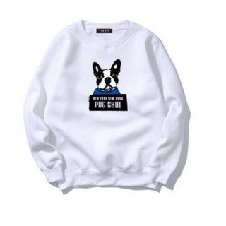 Áo sweater thu đông chó pug