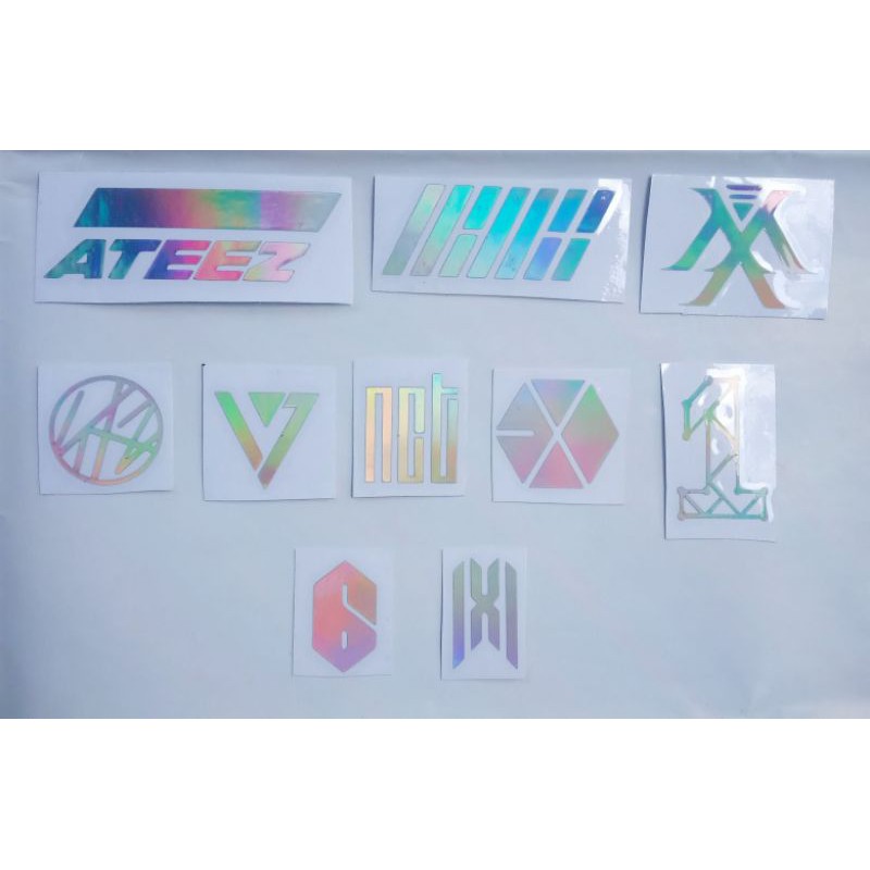 Miếng Dán Logo Nhóm Nhạc Exo (Exo, Nct, Ab6Ix, V, Way, Sf 9, Day6, Icon, Enhypen, Monstax,