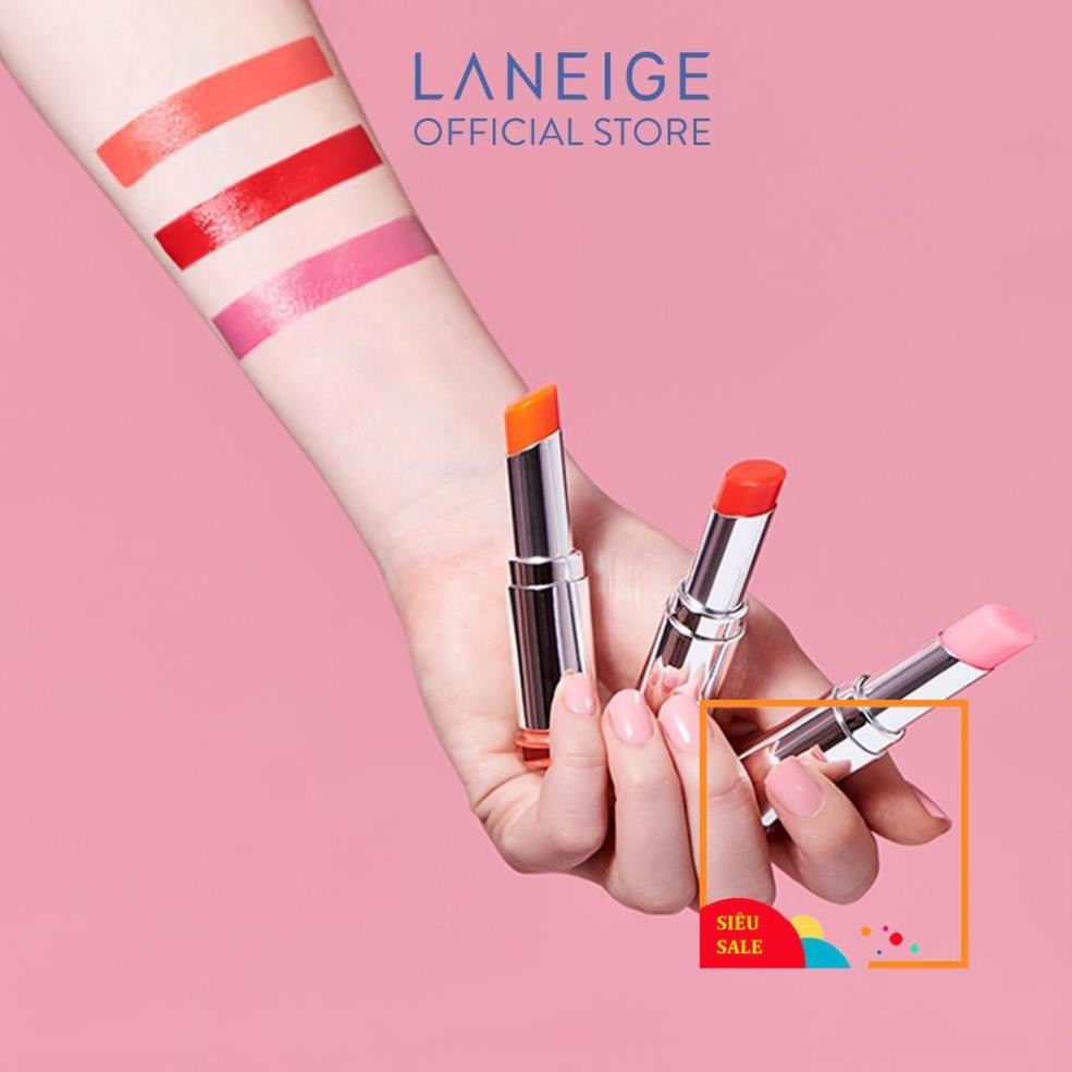 Son dưỡng môi ánh màu nhẹ giàu độ ẩm Laneige Stained Glow Lip Balm 3G