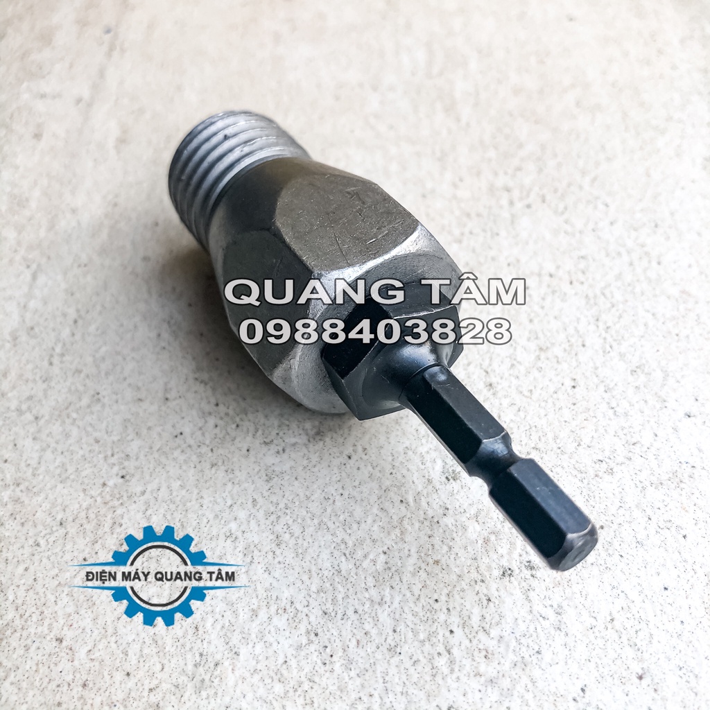 Đầu Chuyển Đổi từ Khoan Chân Kẹp Lục Giác sang Khoan Rút Lõi Bê Tông Ren M22