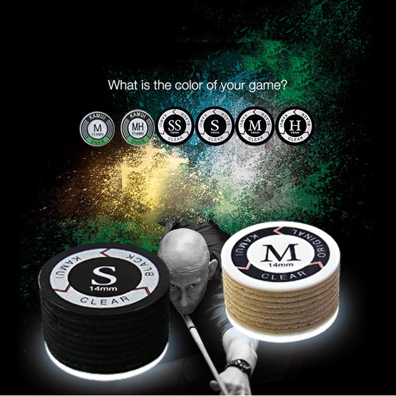 Đầu Cue Đen Kamui Clear - Đầu Đơn 14mm