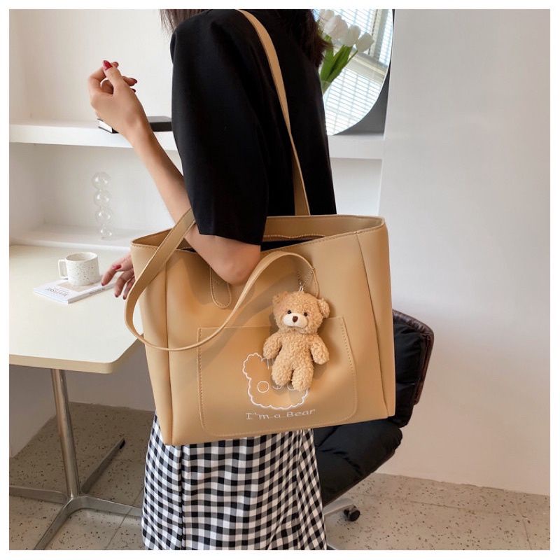 Túi xách nữ công sở đẹp tote da pu để vừa A4 kẹp nách đeo vai đi học đi chơi thời trang cao cấp giá rẻ TX-062