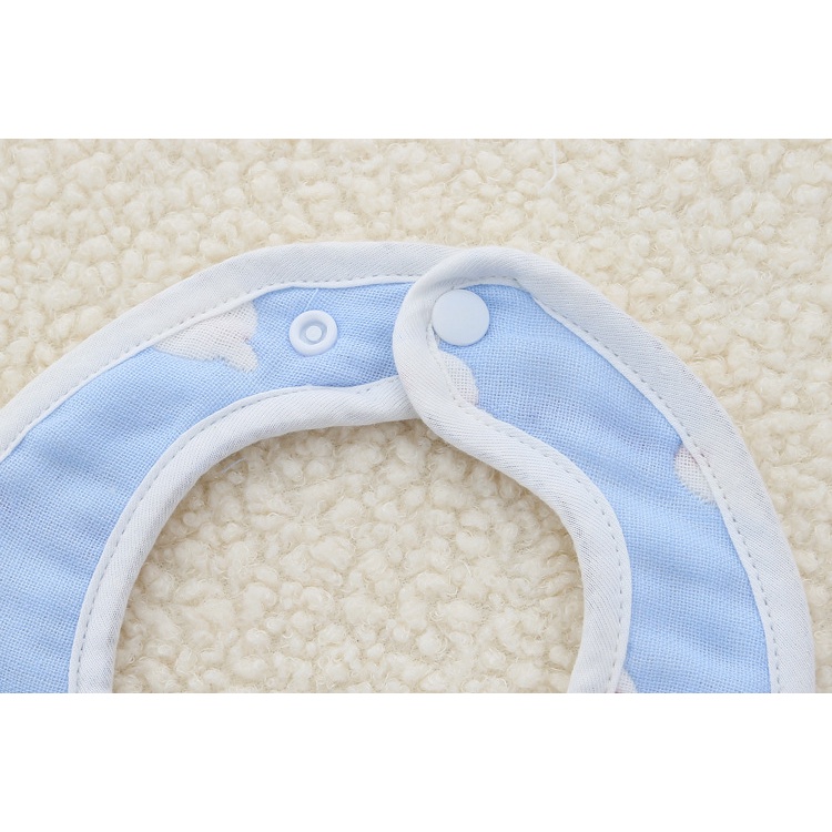 Yếm Vuông Vải Xô Mềm Mại Cho Bé ( 3 màu xanh trắng hồng)