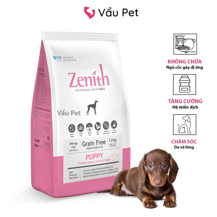 Thức ăn cho chó Zenith Puppy 1.2kg - Thức ăn hạt mềm cho chó nhỏ Vẩu Pet Shop