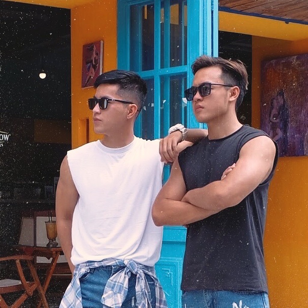 Áo ba lỗ, Áo tanktop, Áo cộc tay cho Nam màu trắng, đen của Hung Tubes.