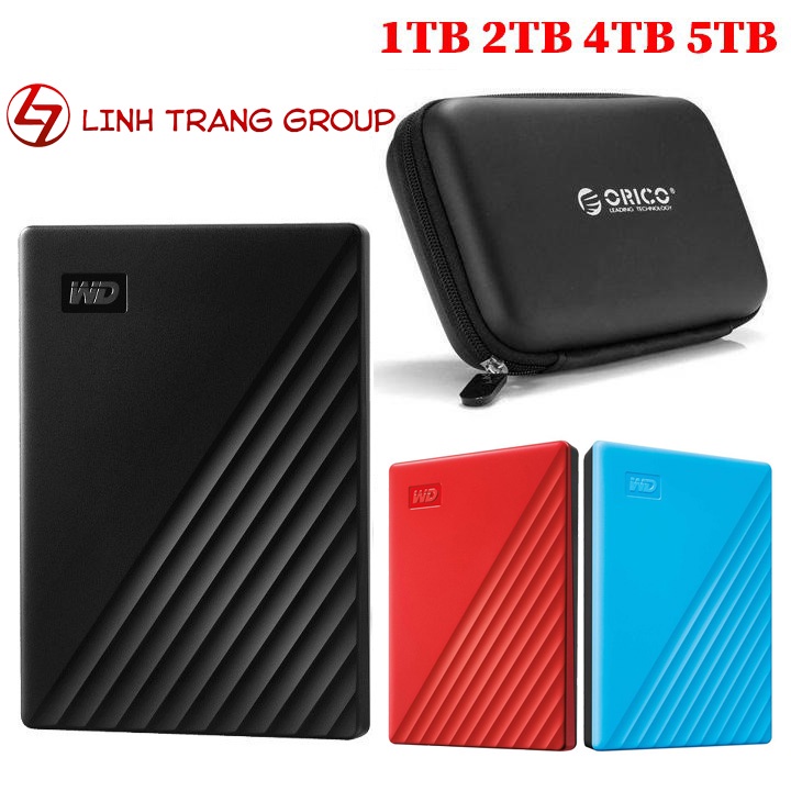 Ổ cứng di động USB3.0 Western Digital My Passport 5TB 4TB 2TB 1TB - bảo hành 3 năm SD36 SD37 SD38 SD39