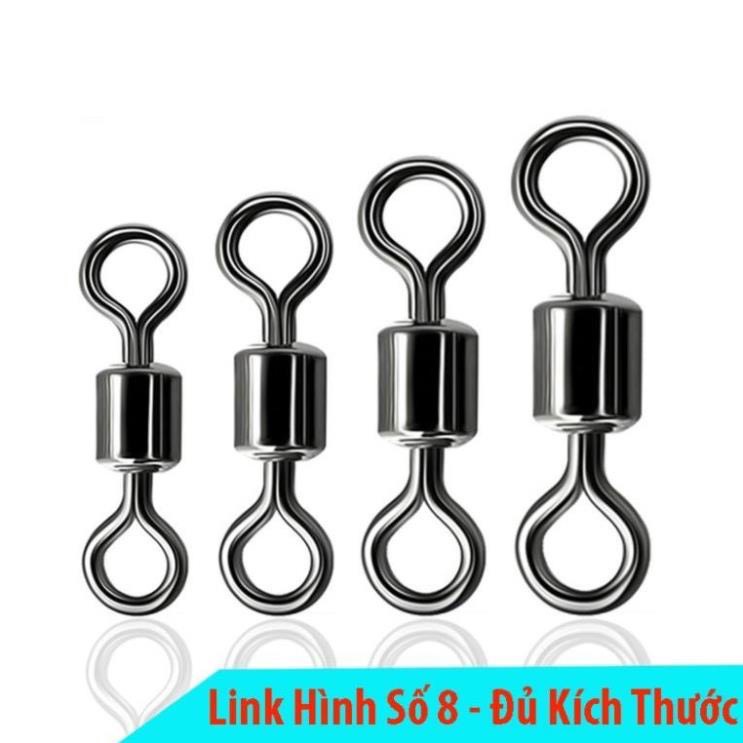 Khóa Link Số 8 Mà Ní Buộc Dây Câu Đài 30 Chiếc Khóa Link Câu Cá