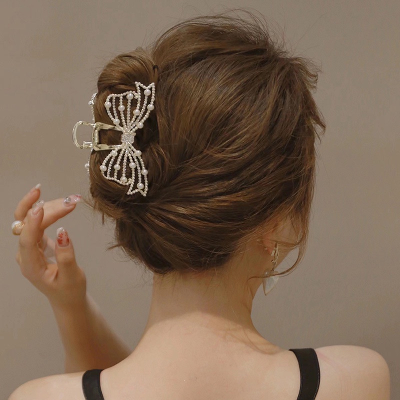 Kẹp Tóc Nơ Sau Lưng Phong Cách Hàn Quốc 2022