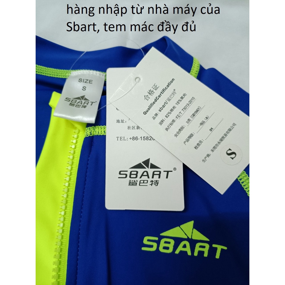 Áo bơi nữ dài tay kéo khóa Sbart cao cấp chống nắng thời trang