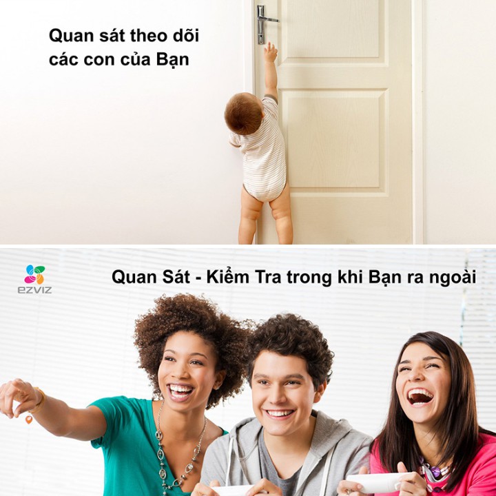 Camera Wifi, Camera Ezviz CS-CV206 1080P/720P , đàm thoại 2 chiều , cảnh báo chuyển động , bảo hành chính hãng ! | BigBuy360 - bigbuy360.vn