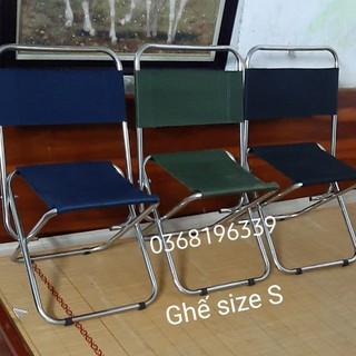 Ghế xếp inox cà phê, ghế dù . Loại to và nhỏ. Mới 100%