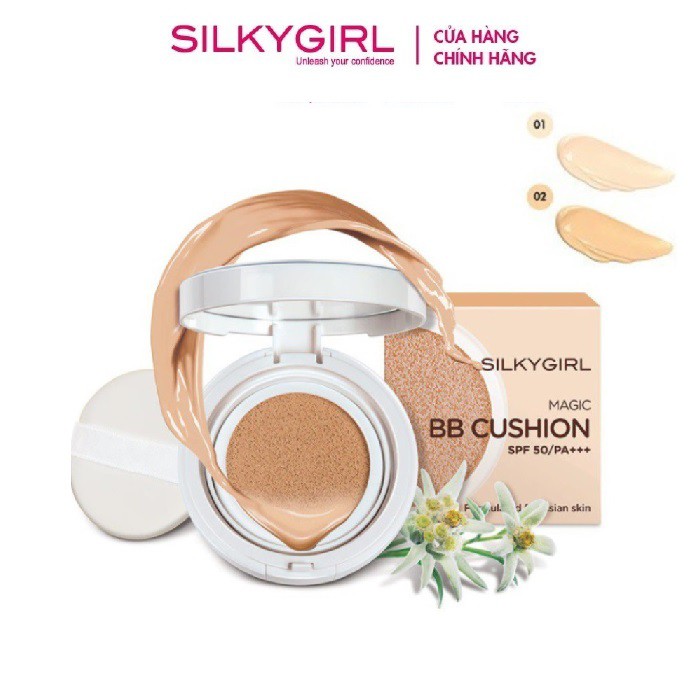 Phấn Nước Silkygirl Magic BB Cushion SPF50 PA+++ 15g | BigBuy360 - bigbuy360.vn