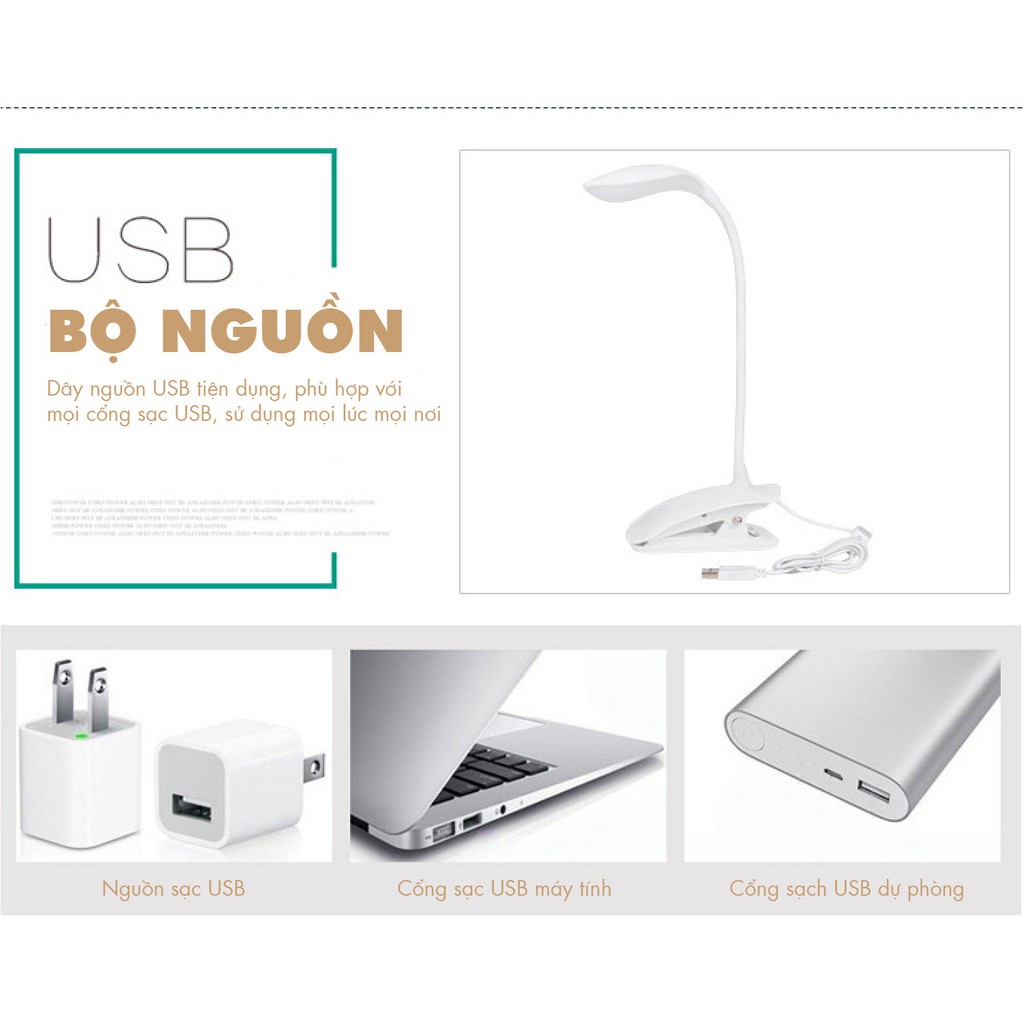 [GÍA BAO RẺ] Đèn Led chống cận thị cho bé yêu kẹp bàn