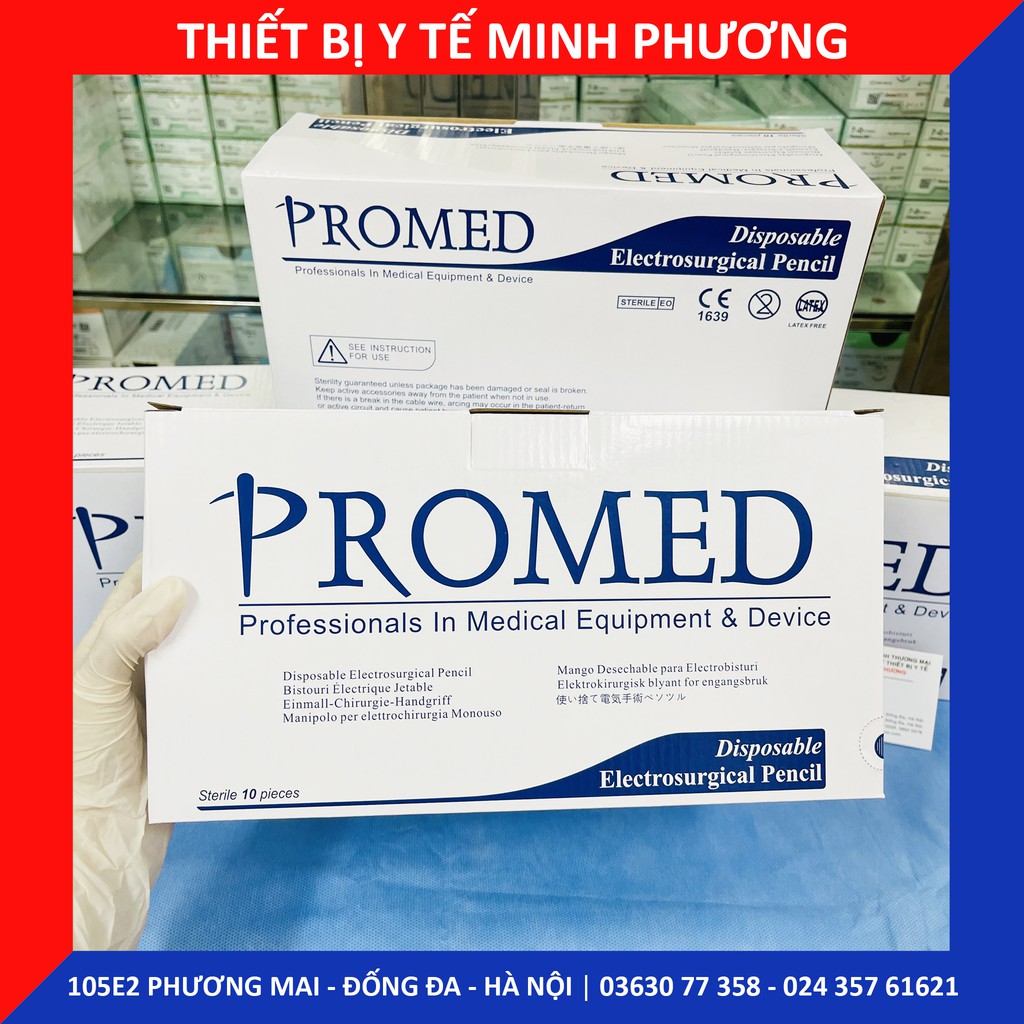 [CHÍNH HÃNG] Tay dao mổ điện dùng một lần PROMED mã PD513