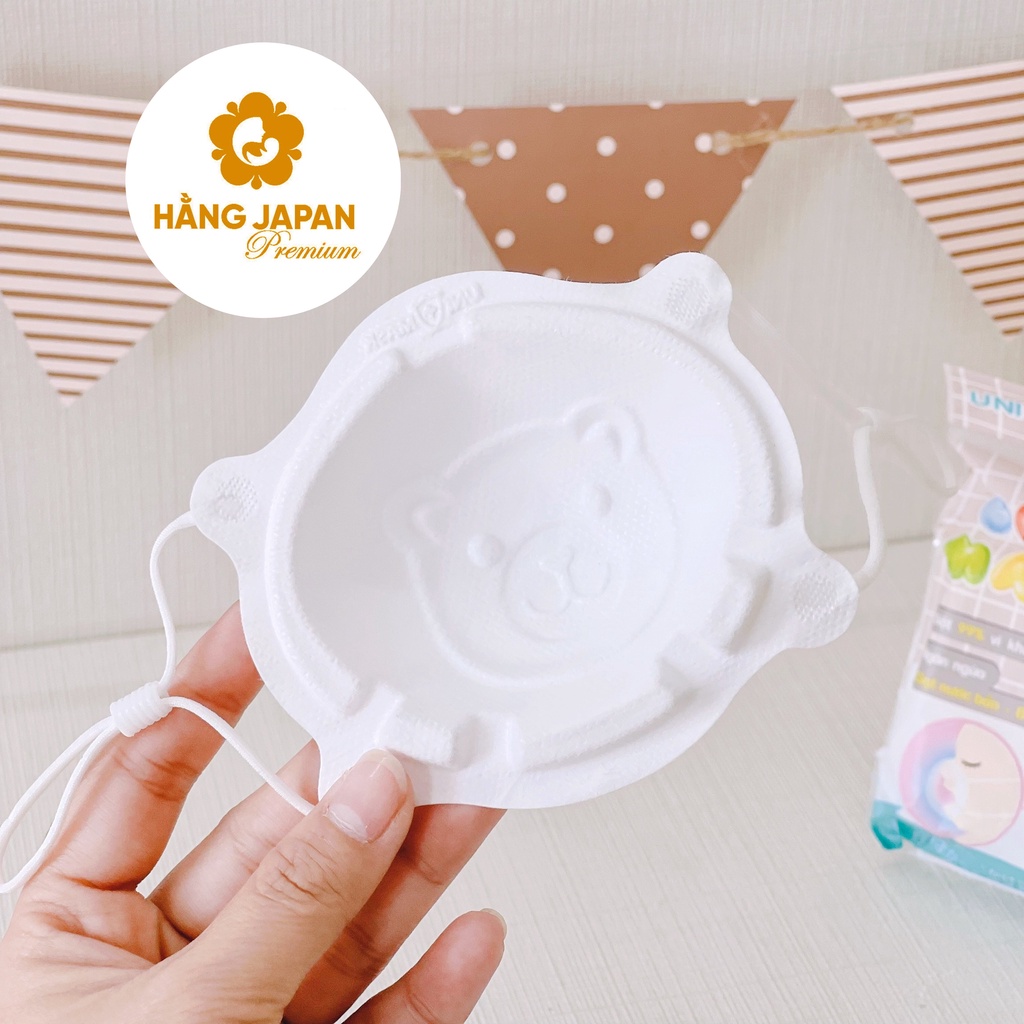 Khẩu trang gấu cho bé UNIMASK Set 3 cái cho trẻ từ sơ sinh tới 3 tuổi - TIÊU CHUẨN NHẬT BẢN