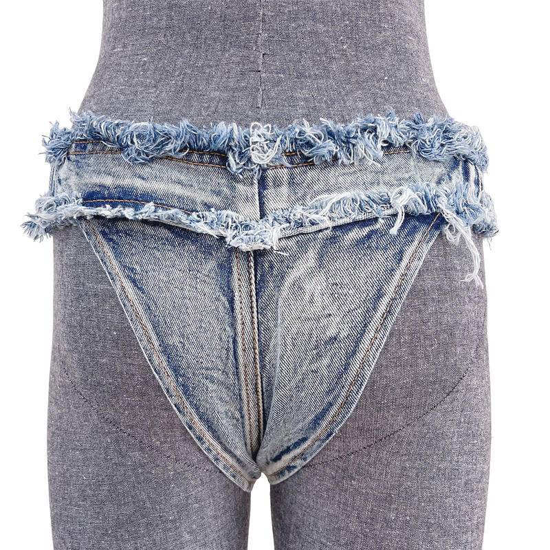 633# Bộ Đồ Bơi Chất Liệu Denim Thời Trang Quyến Rũ Cho Nữ