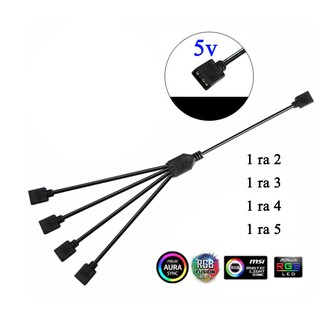 Cổng chia led RGB 5v 3-pin Mở rộng chân cắm led ARGB fan case
