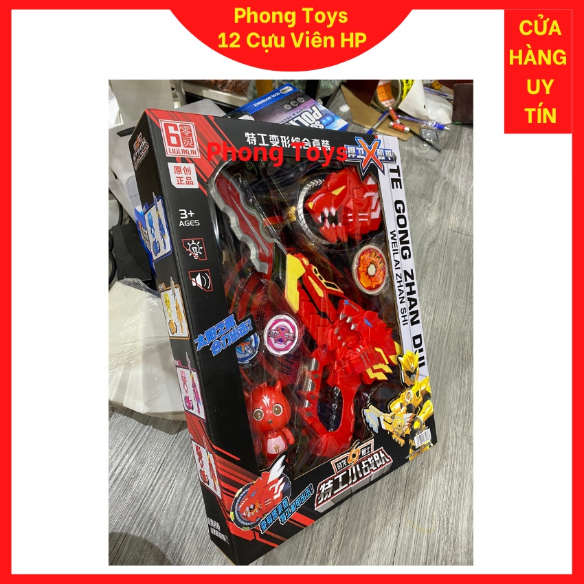 BIỆT ĐỘI SIÊU NHÂN NHÍ KHỦNG LONG MINIFORCE 3 - PHỤ KIỆN BIẾN HÌNH SIÊU NHÂN KHỦNG LONG KÈM THẺ BÀI PHÁT SÁNG  CÓ NHẠC