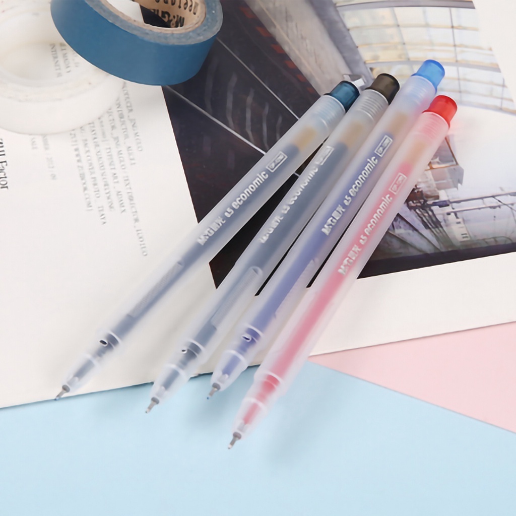 Bút Mực Gel Mực Đen Ngòi 0.5mm Thiết Kế Vỏ Màu Đen Độc Đáo Cho Học Sinh/Văn Phòng