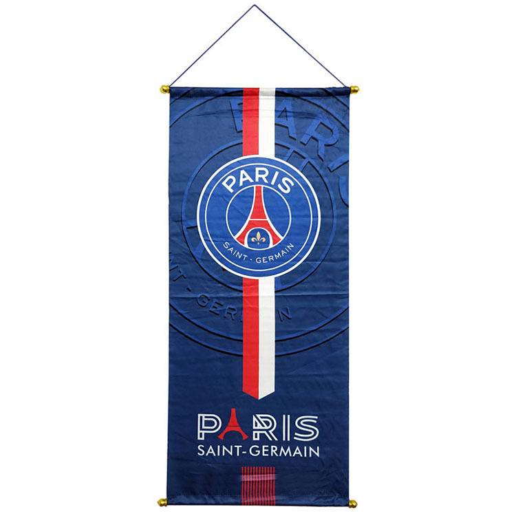 Lá cờ in họa tiết câu lạc bộ bóng đá 93cm dành cho trang trí