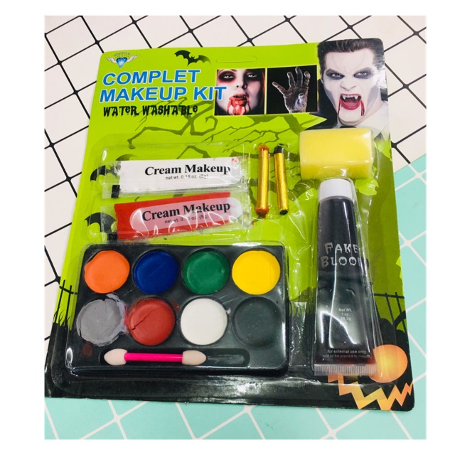 Bộ vẽ hoá trang cosplay haloween gồm 14 mẫu sản phẩm
