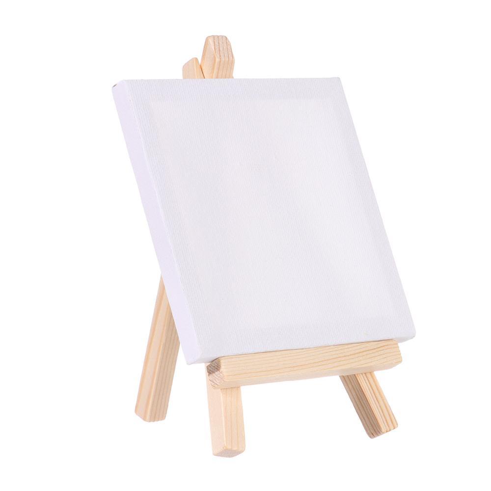NIUYOU Tranh Canvas Mini Với Giá Đứng Đỡ Kim Bấm Được